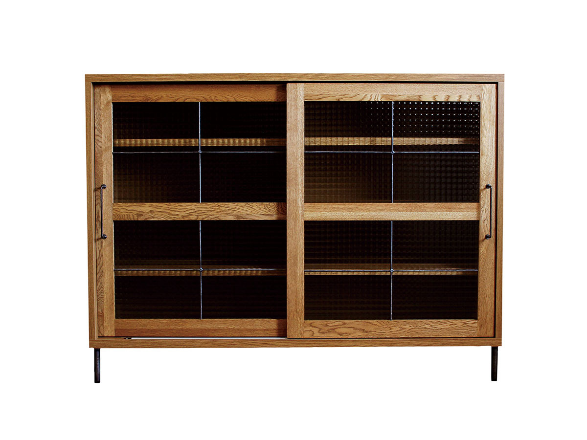 cadeal slide glass low Board 1200 / カデル スライドガラス ローボード 1200