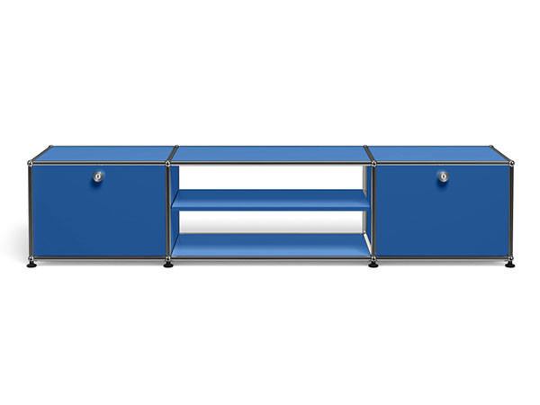 USM Haller  TV Board / USMハラー テレビボード  W / D / H：1773 / 373 / 390mm  ドロップダウンドア × 2、ディバイダーシェルフ × 1