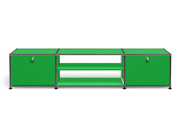 USM Haller  TV Board / USMハラー テレビボード  W / D / H：1773 / 373 / 390mm  ドロップダウンドア × 2、ディバイダーシェルフ × 1